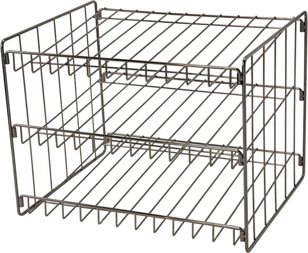 Kitchen Details 3 Tier Can Organizer | Canned Food Storage Rack | Kitchen Cabinet and Pantry Organization | Holds 36 Cans | Space Saving | Onyx
