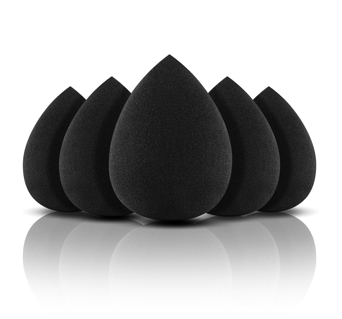 Aesthetica Cosmetics Beauty Sponge Blender - Latex Free and Vegan Makeup Sponge Blender - for Powder, Cream or Liquid Application (5 Pack)