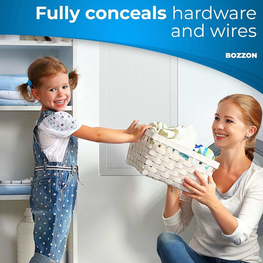 Access Panel for Drywall - 14 X 29 Inch - Wall Hole Cover - Access Door - Plumbing Access Panel for Drywall - Heavy Durable Plastic White