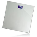 Moss & Stone Silver Digital Bathroom Scale for Body Weight, Smart Step-On Technology, Backlit LCD Display, High Accuracy Weight Scale 400lb/180kg,