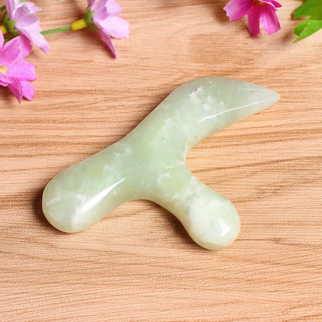 Ewinever Ewin24 Natural Jade Foot Massager Acupuncture Point Massage Foot Care Therapeutic Relief Tool