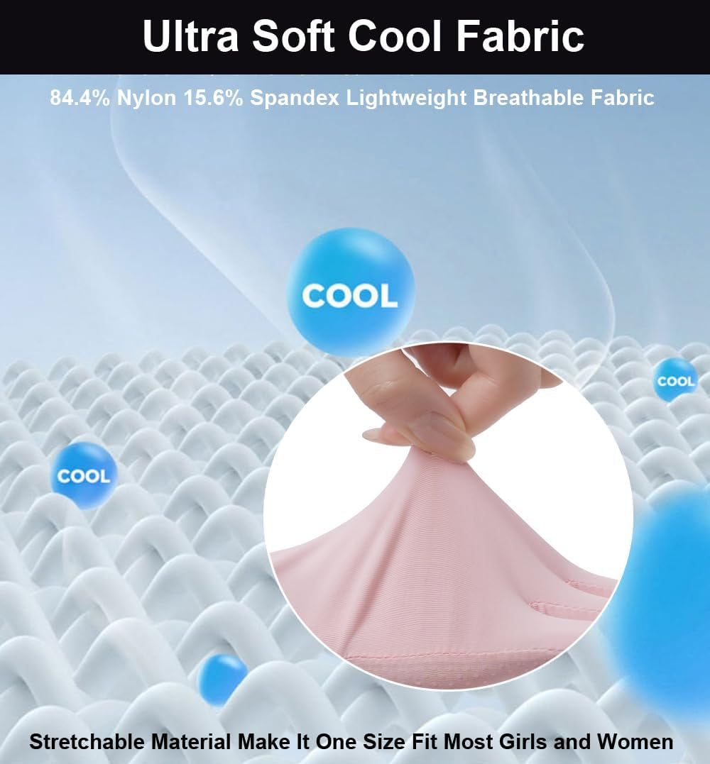 Ultra Thin Full Finger UV Protection Driving Gloves for Women, Ice Silk UV Summer Gloves