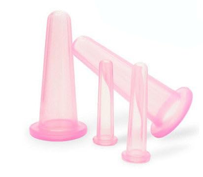 4Pcs Massage Cupping Set Silicone Mini Facial Cups Face Massager Helper Skin Care Neck Back Eyes Massaging Cup Safe to Use, Don'T Worry about