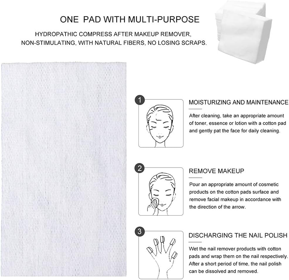 300 Pieces Disposable Esthetic Wipe Non-Woven Facial Cleansing Soft Salon and Spa Essentials,Lint-Free for Makeup Remove,2"X 2"