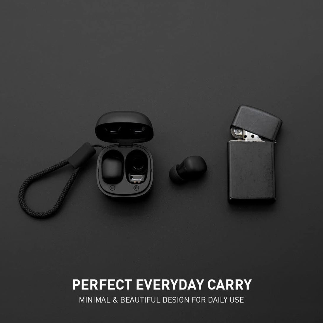 Wireless Earbuds for Small Ears, Compact Ear Buds for Kids & Teens, 2.5G Ultra-Light, Coin-Sized Charging Case, Bluetooth 5.4 Earphones for Workout &Outdoor, Laptop Pad Phones Compatible, Black