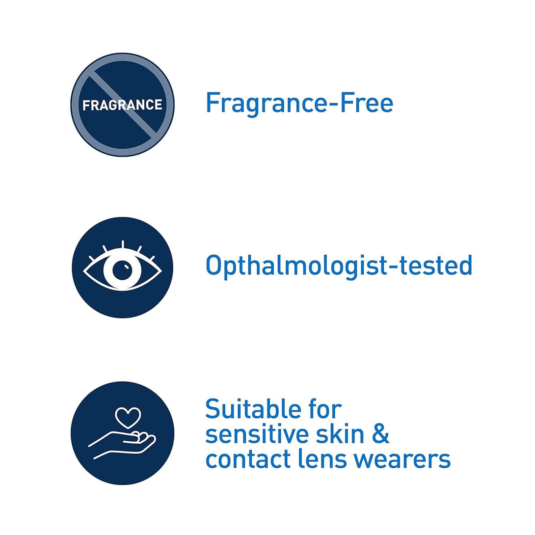 Cerave Eye Makeup Remover with Hyaluronic Acid and Ceramides, Waterproof, Non-Comedogenic, Fragrance Free, Non-Greasy & Ophthalmologist Tested, 4 Ounces