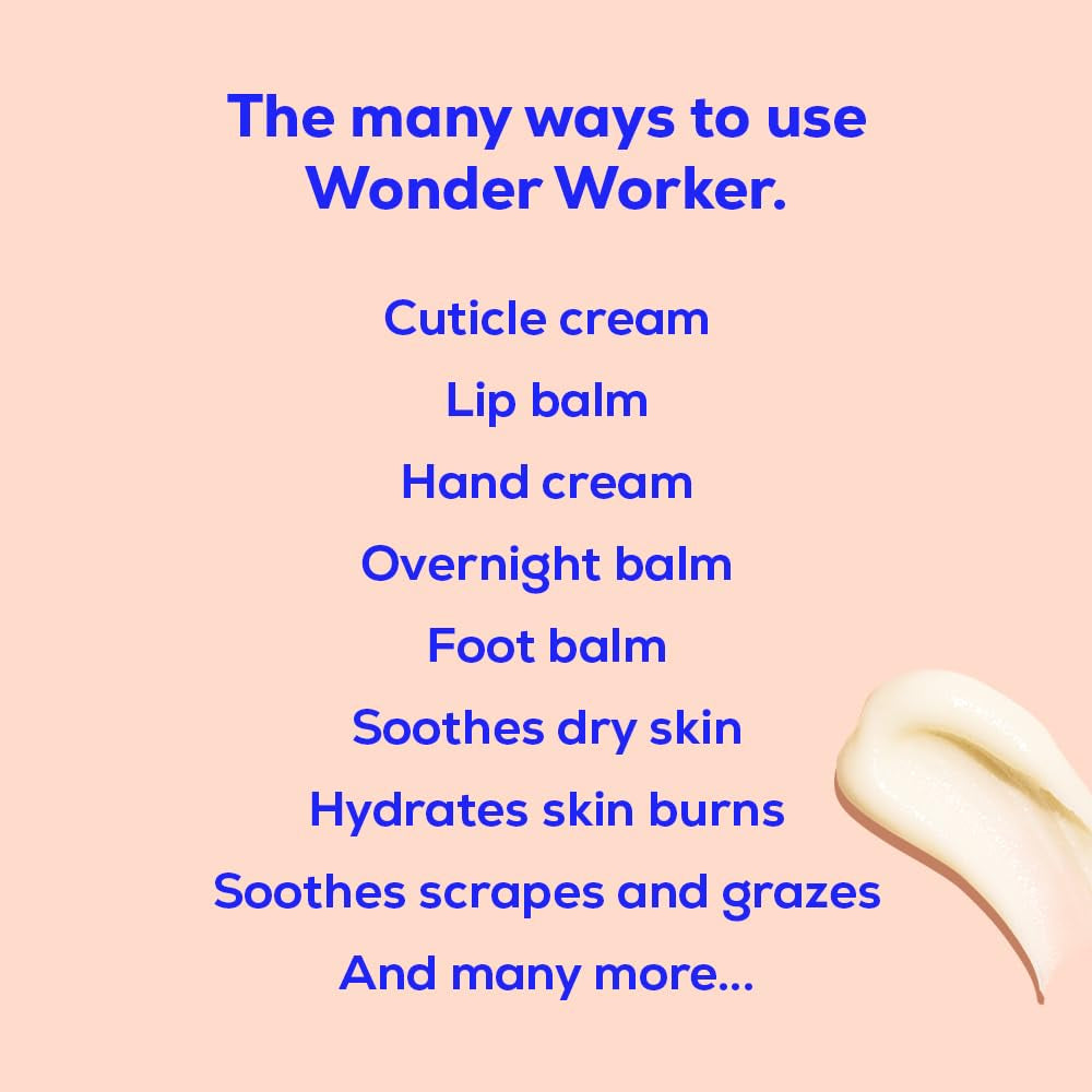Bloom & Blossom Wonder Worker - Multi-Purpose Healing Balm with Shea Butter & Vitamin E - Natural Moisturizer for Dry Skin & Baby Care