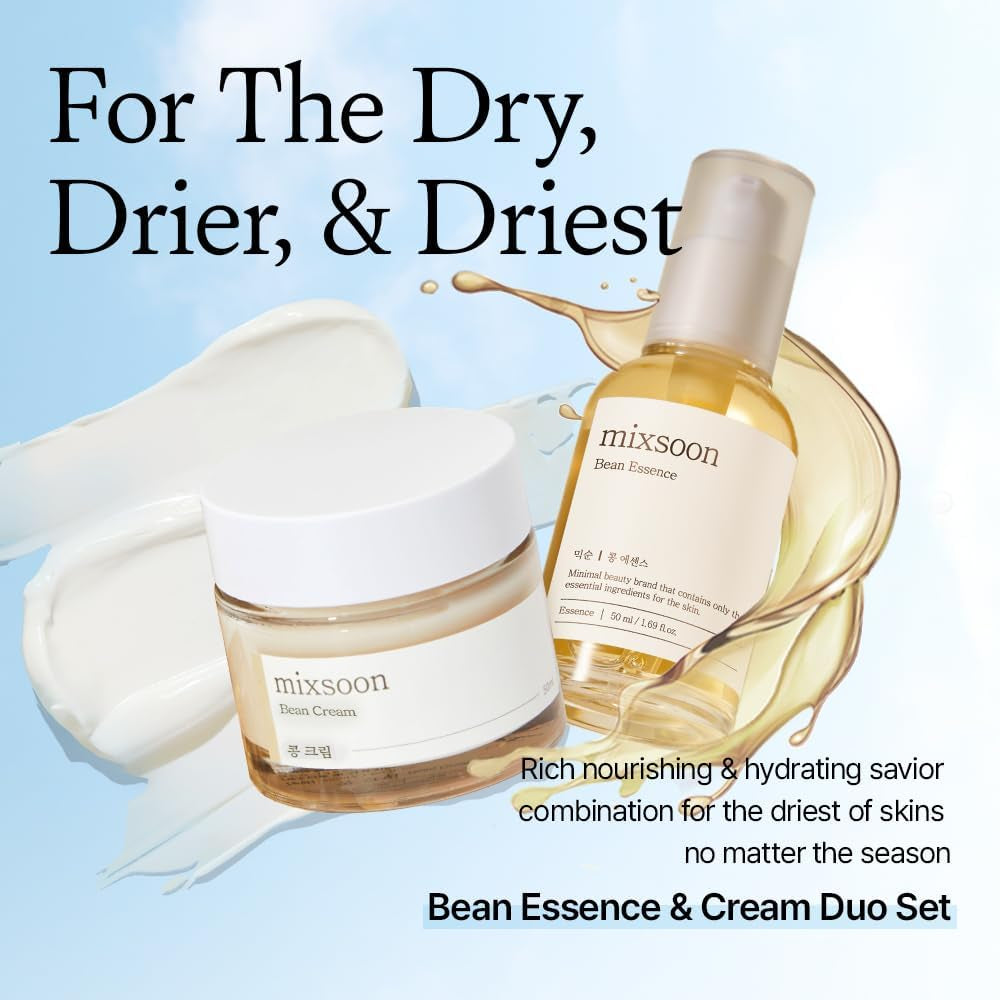 Mixsoon Bean Essence Exfoliating Hydrating Korean Skin Care Glass Skin Hyaluronic Acid Serum (1.6 Fl Oz (Pack of 1))