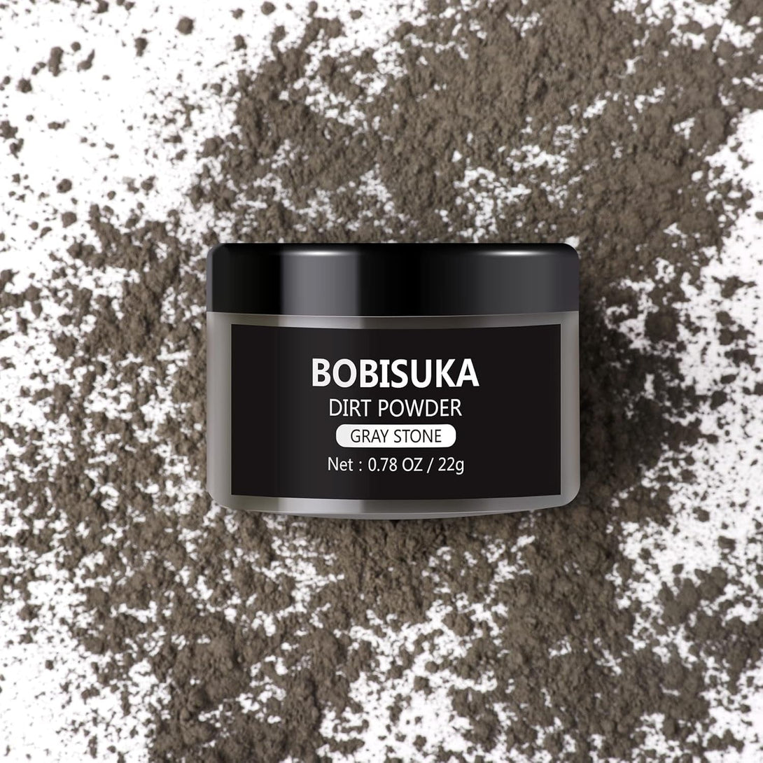 BOBISUKA Makeup Special Effects Dirt Powder for Halloween Makeup Theme Party Wedding Movies Stage Performances Cosplay(0.78 Oz)(Gray Stone)
