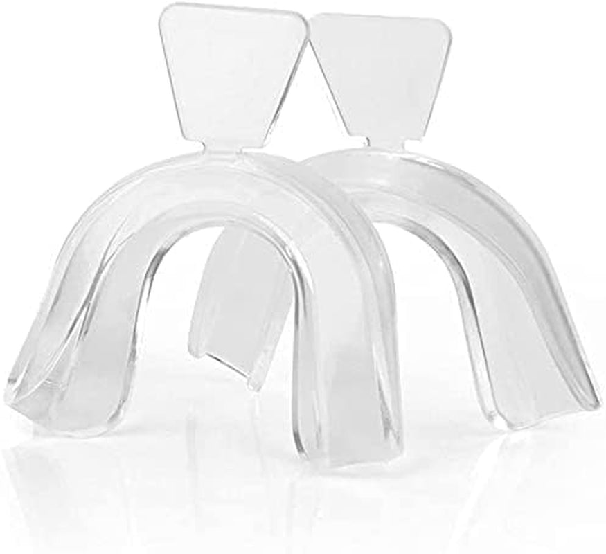 4Pcs Transparent Mouth Guard Silicone Grinding Guard Teeth Whitening Tray Sleeping Gum Shield for Sports Bruxism Bite Guard,Teeth Grinding Guards,Health and Household,Oral Care,Easy to Use