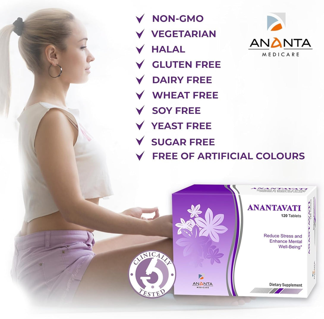 Anantavati Sleep Supplement – Extra Strength Bacopa for Stress Relief & Deep Sleep – 120 Vegetarian Tablets