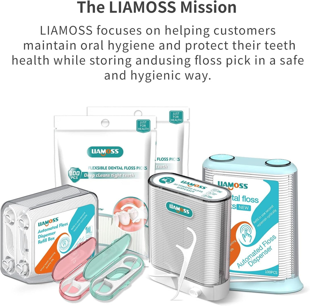 520 Count Dental Floss Picks with 2 Floss Dispenser-3 X Teeth Cleaning Advanced Clean Floss Stick,Perfect for Molar Tight Teeth Interdental Spaces,Fight Tooth Decay,Family Toothpicks(5 Pack)