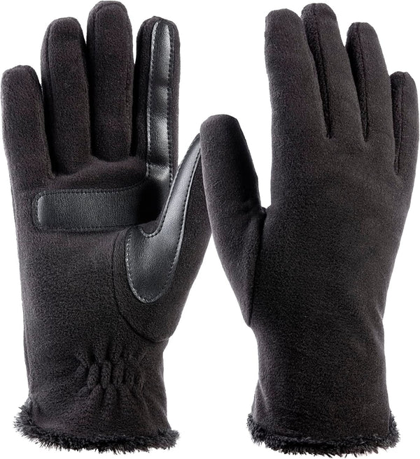 Isotoner Womens Stretch Fleece Gloves with Microluxe Lining and Smart Touch Technology