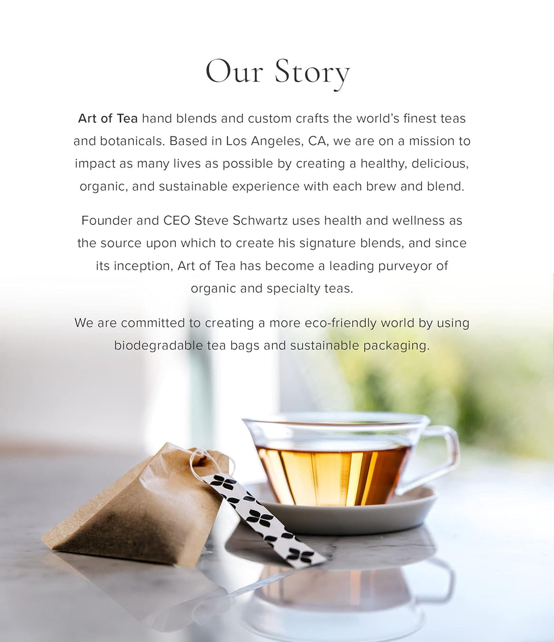 Art of Tea | Assorted Tea Bags Sampler Caffeinated and Non-Caffeinated| 12 Count Sampler Box