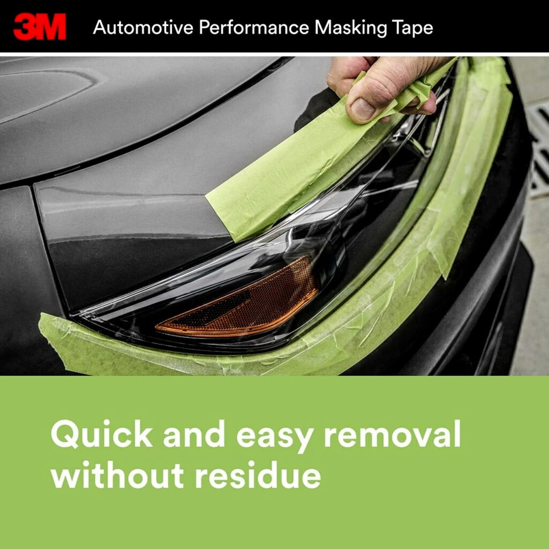 3M Automotive Refinish Masking Tape, 06654, 36 Mm X 55 M, 1 Roll