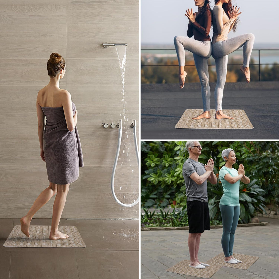 Foot Massage Mat, anti Fatigue Mat Standing Desk Office Mat Foot Massage Tool for Yoga Travel Bathroom All-Purpose Acupressure Mat Sensory Pad Desk Floor Mat Standing Pad Work Mat 20” X 12”