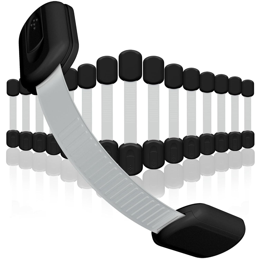 Baby Proofing Child Safety Locks (16 Pack) by Skyla Homes - the Safest, Quickest and Easiest 3M Adhesive Cabinet Latches, No Screws & Magnets, Multi-Purpose for Furniture, Kitchen, Ovens, Toilet Seats