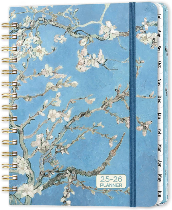 2025-2026 Planner â€“ July 2025 - June 2026, Weekly & Monthly Planner, 8.5" X 6.4", Hardcover, Twin-Wire Binding, Monthly Tabs, Inner Pocket, Daily Organizer