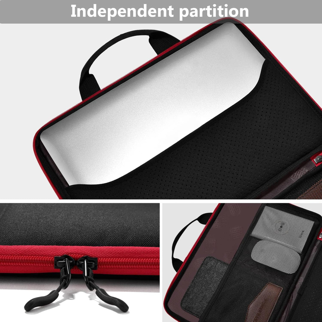 Hseok Laptop Sleeve 13-14 Inch Case Briefcase Compatible with Macbook Pro 14 Inch M4/M3/M2/M1 All Model of 13.3 Inch Mac Air/Pro, XPS 13 14, Most Popular 13"-14" Notebooks,B01K03