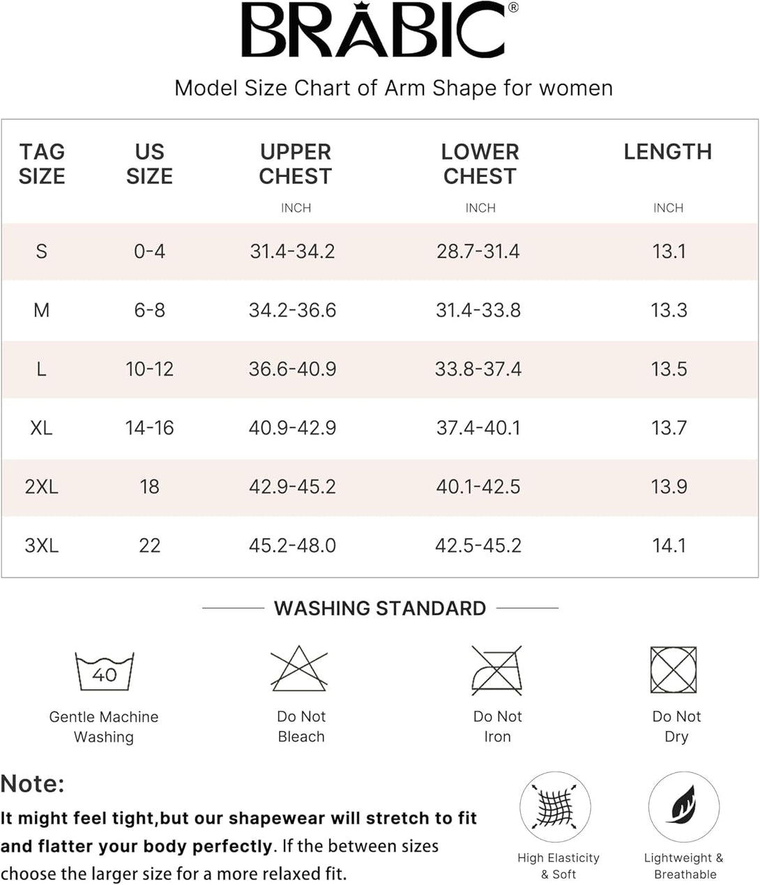BRABIC Upper Arm Shaper Post Surgical Slimmer Compression Sleeves Posture Corrector Tops Shapewear for Women