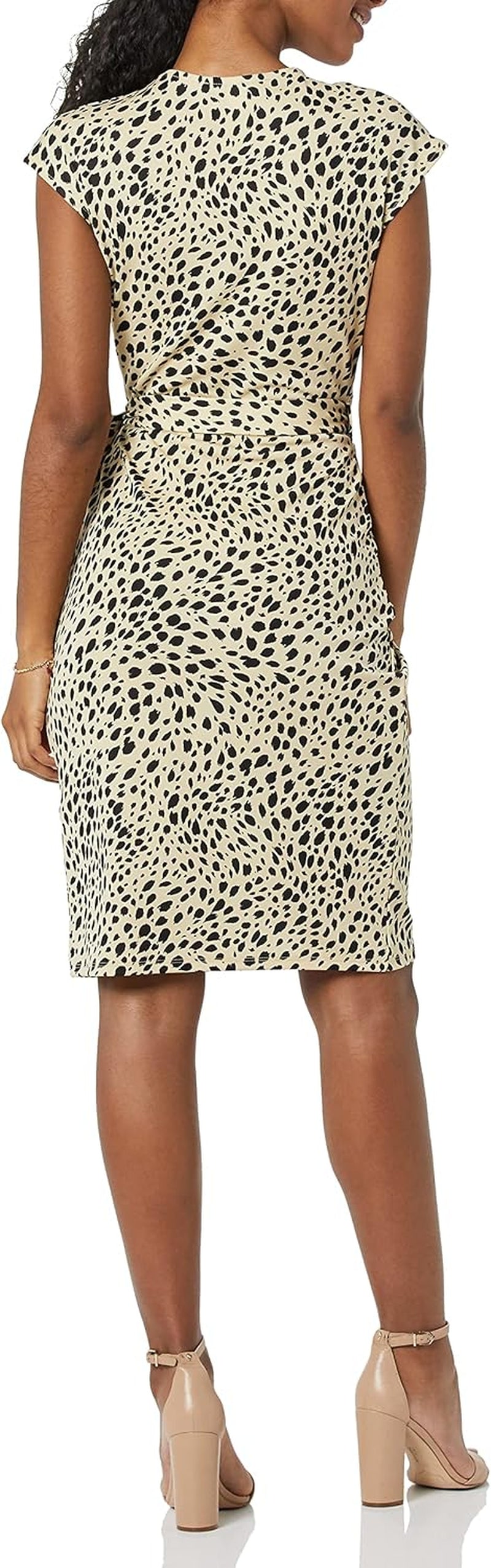 Amazon Essentials Women'S Classic Cap Sleeve Wrap Dress (Available in plus Size)