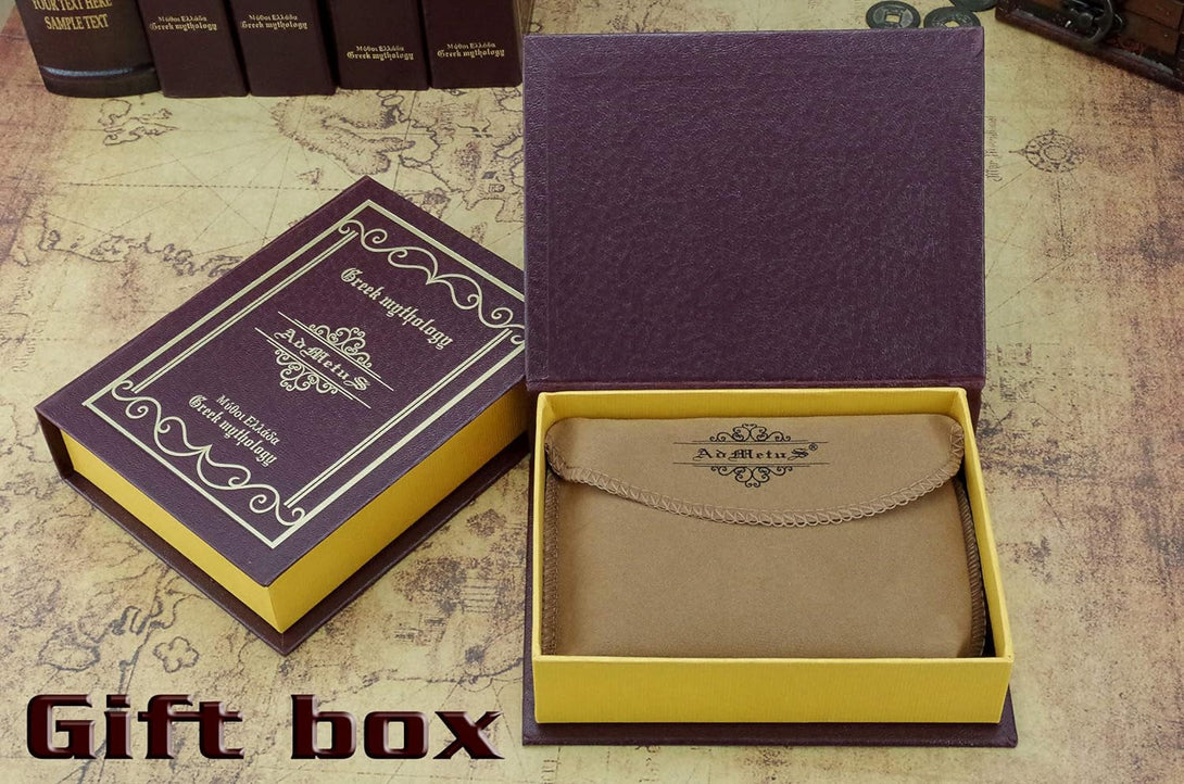 Admetus Men'S Genuine Leather Short Zip-Around Bifold Wallet