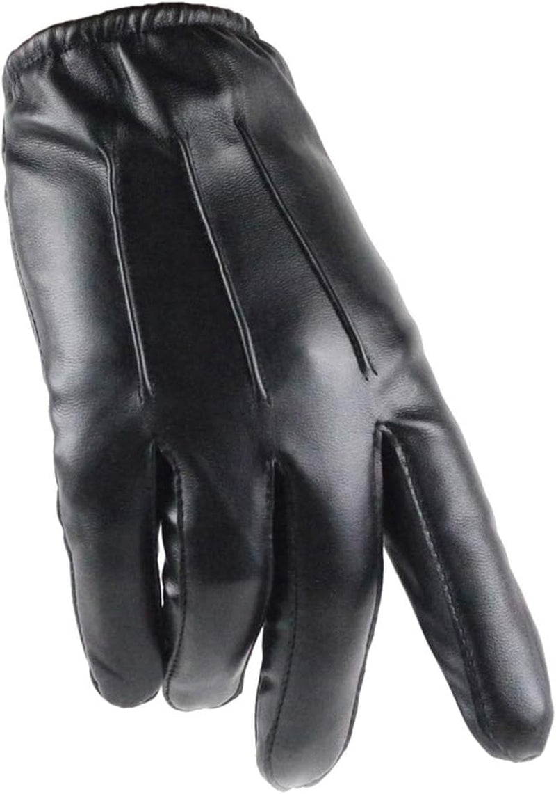 Long Keeper Men Leather Touchscreen Gloves Winter Driving Warm Wrist Gloves