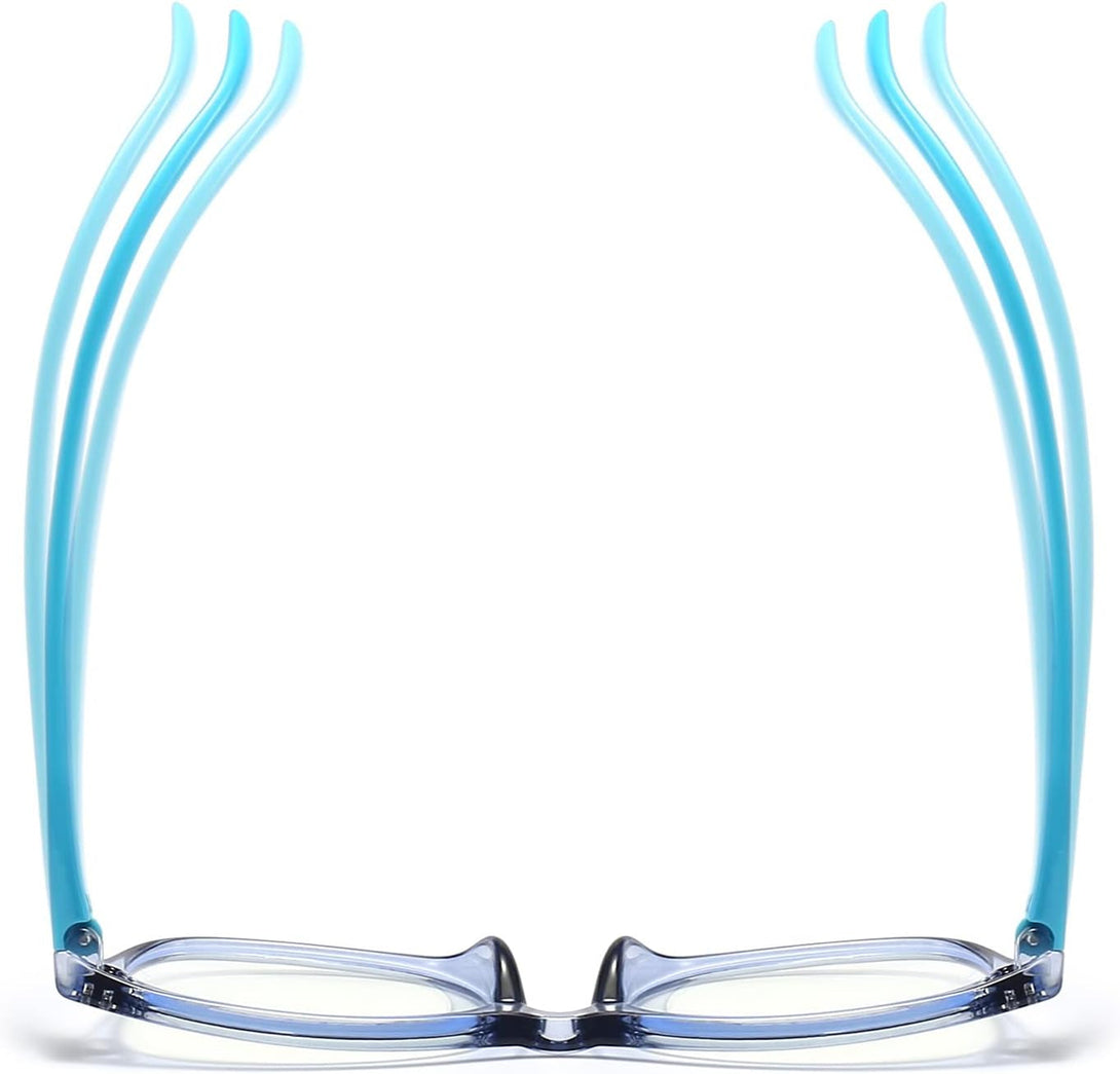 3 Pack Kids Blue Light Blocking Glasses for Girls and Boys Computer Blue Light Blocking Glasses for Age 3-9 (Black + Dark Blue + Light Blue)
