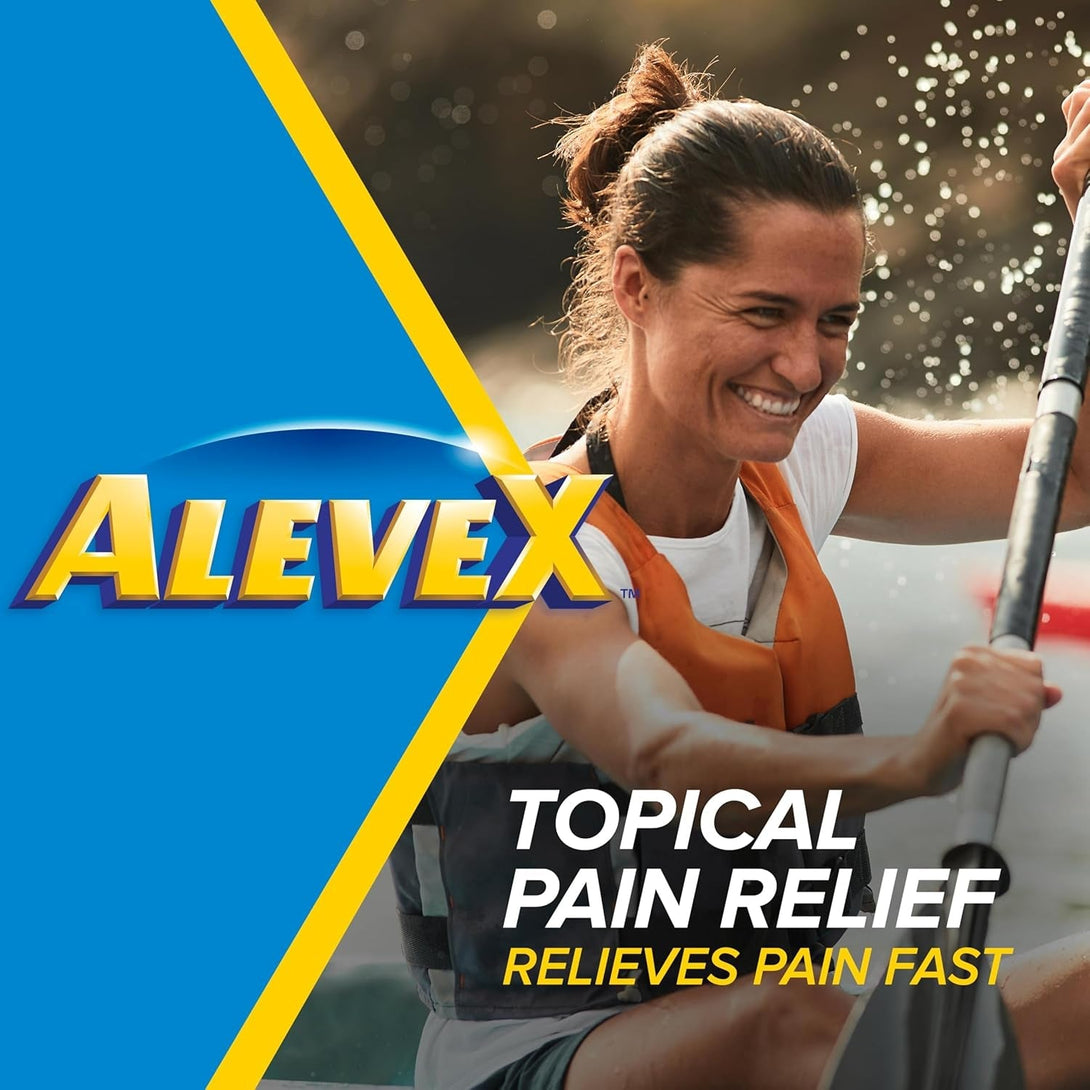 Alevex Topical Pain Relief Lotion with Rollerball Applicator - Long Lasting Arthritis and Muscle Pain Relief, 2.5 Oz