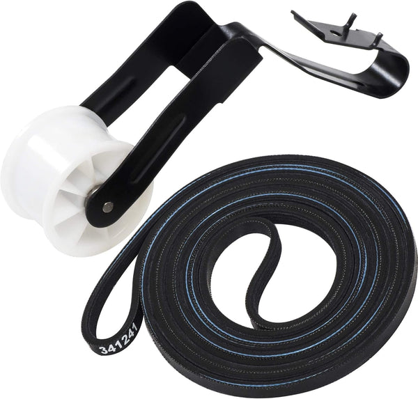 Bluestars 341241 691366 Dryer Drum Belt & Pulley Kit – Compatible with Kenmore Whirlpool Dryers - Replaces 8066065 AP2946843 W10127457 PS346995 3394651 529597 AP6010582 PS11743765 WP691366 337116