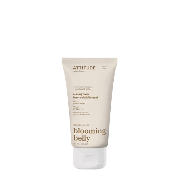 ATTITUDE Nursing Balm Bar, Safe for Nursing, Plant and Mineral-Based Ingredients, Vegan and Cruelty-Free Maternity Products, Argan, 5 Fl Oz