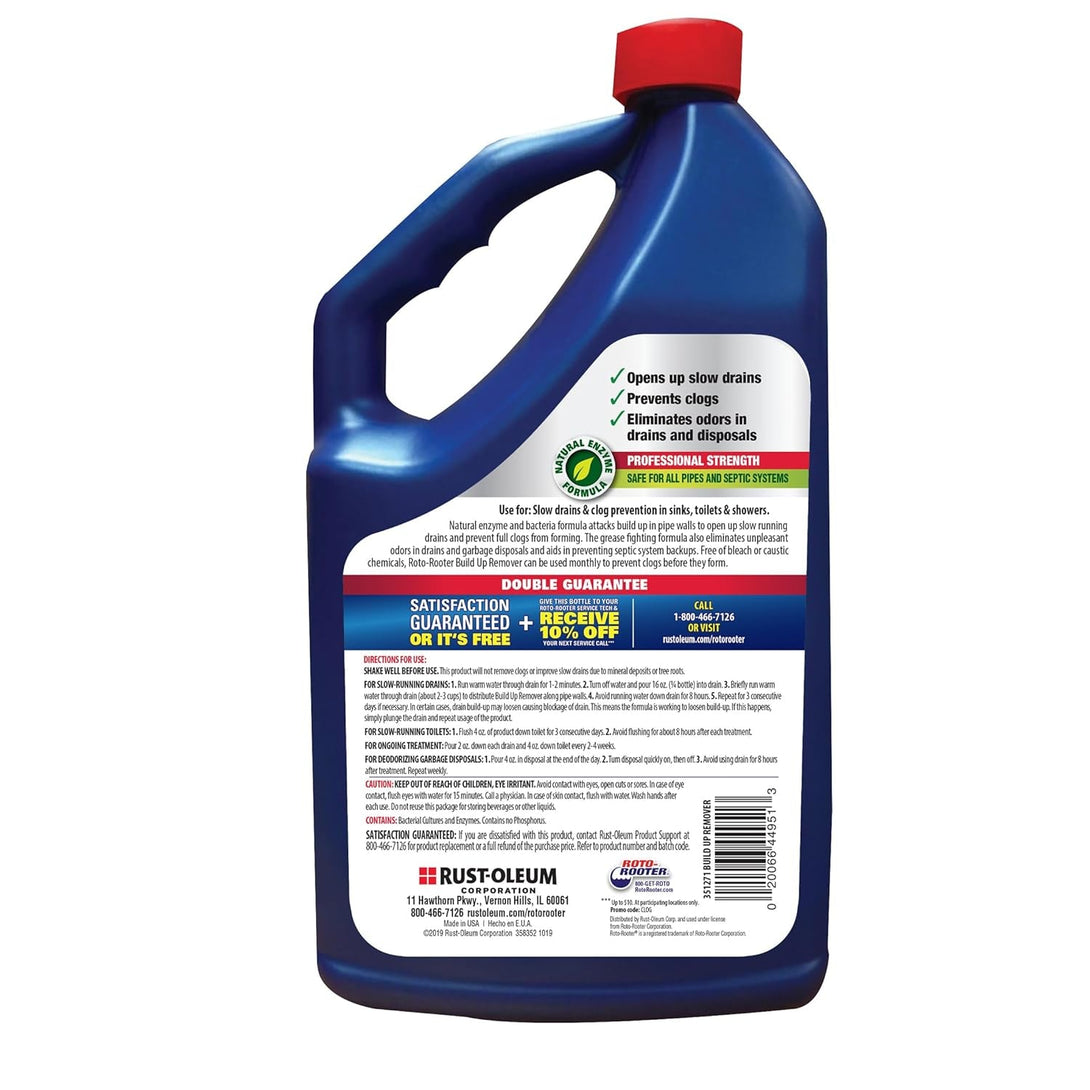 351271 Build-Up Remover Drain Cleaner, 64 Oz