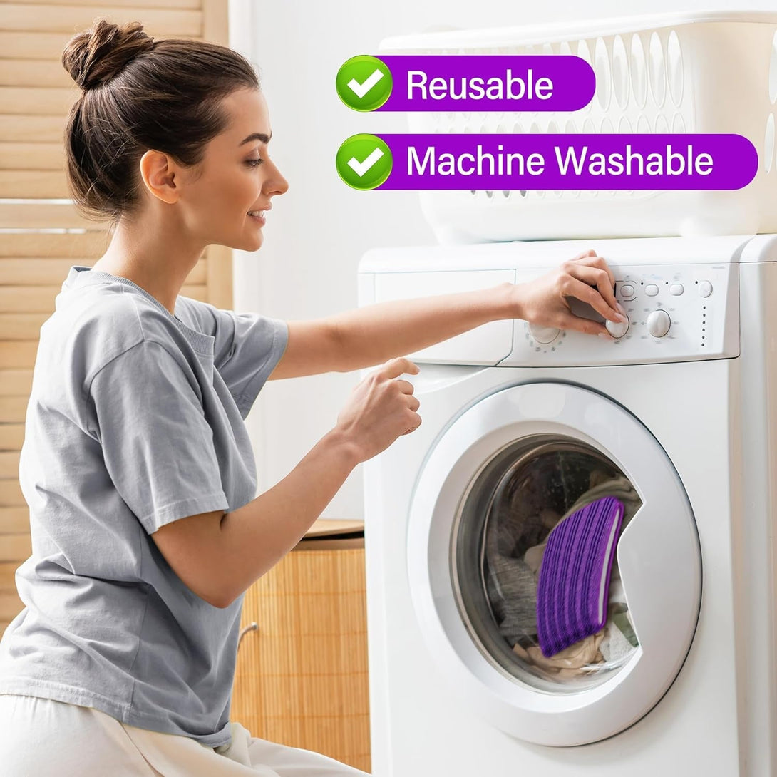 6 Pack Reusable Mop Pads Compatible with Swiffer Powermop, Microfiber Pads Refills Machine Washable up to 100 Times Wet Dry Use Suitable for All Floor Types