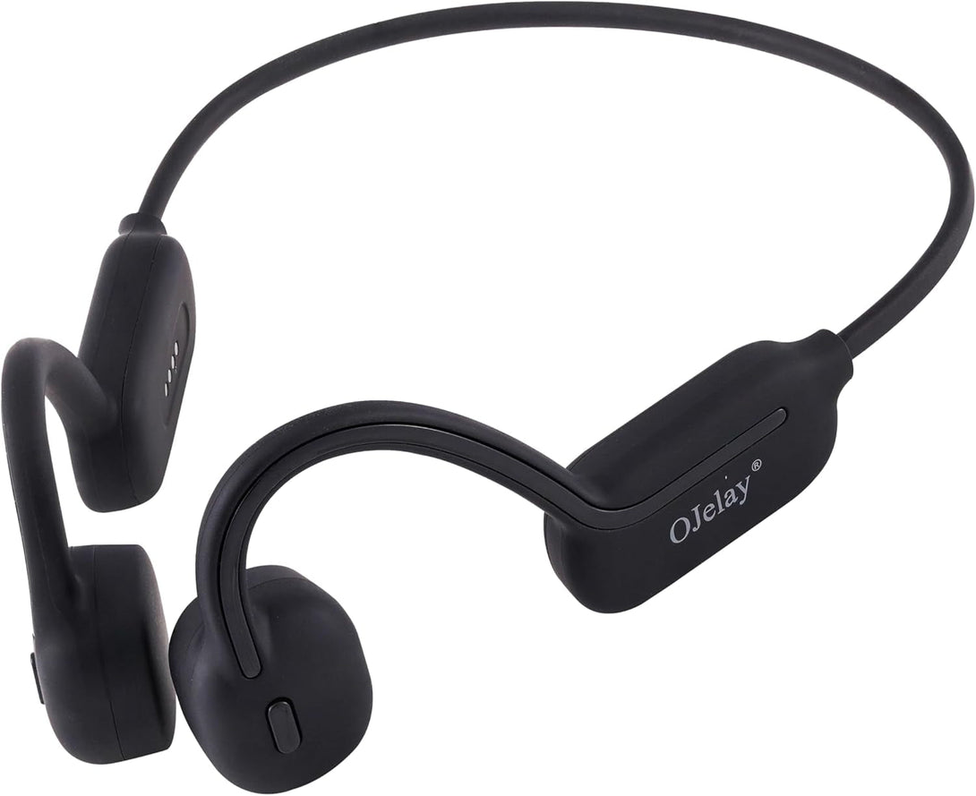 Ojelay Bone Conduction Wireless Headphones, IPX8 Waterproof Sport Earphone, Internal 32G Memory Wireless Music Player, Open-Ear Bluetooth 5.3 Water Resistant Headphone, for Swimming, Running