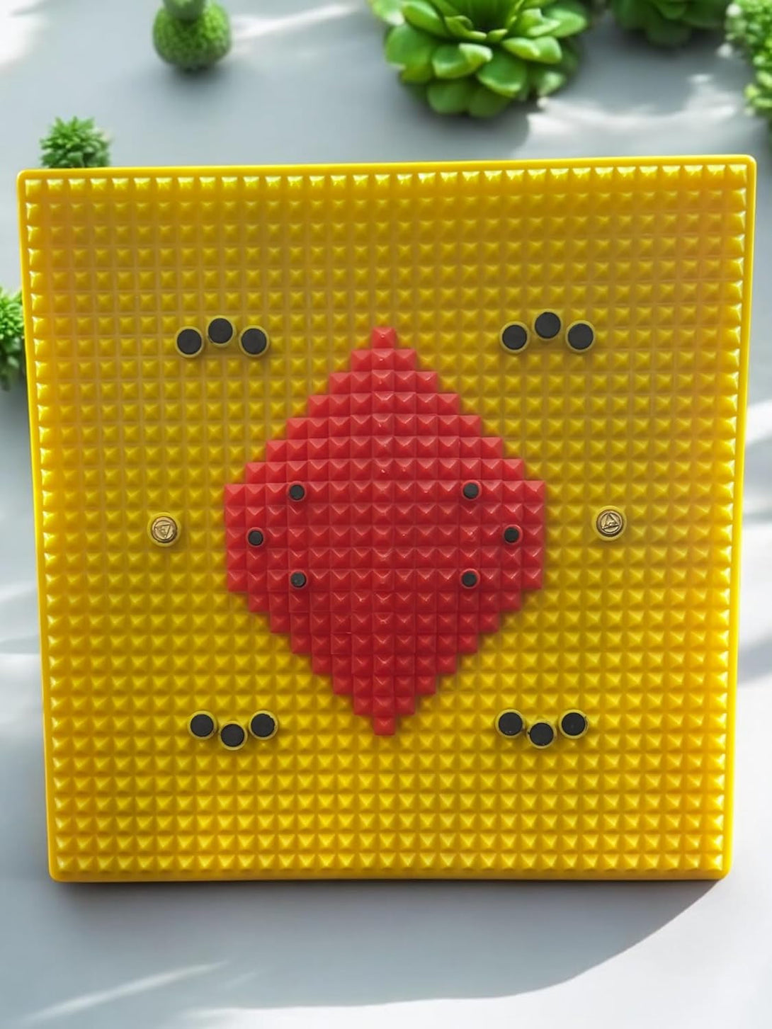 Acupressure Mat with Magnets, Reflexology Foot Massage Mat, Copper Pyramid Power for Pain Relief