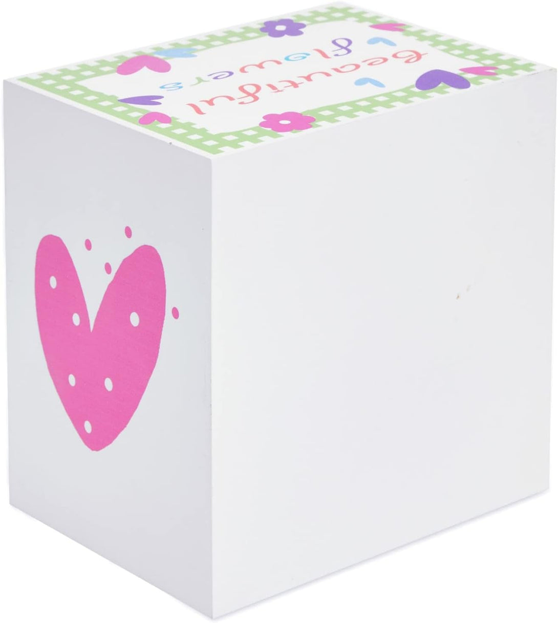 Juvale Small Floral Jewelry Box for Little Girls Aged 4 to 13 - Kids Wooden Organizer with 3 Drawers for Necklaces and Earrings
