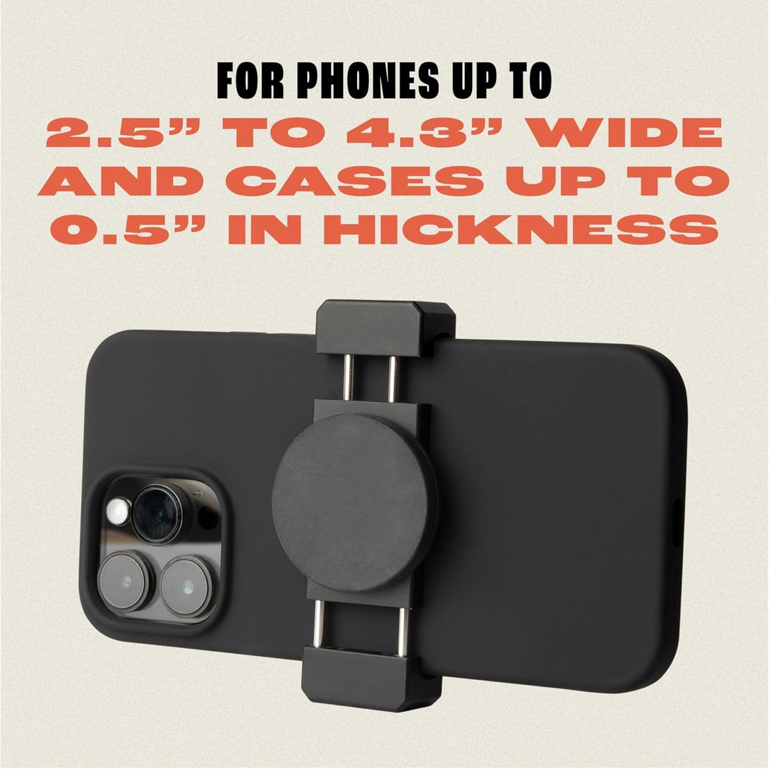 FREAKMOUNT Magnetic Motorcycle Phone Mount - Compatible with Harley Davidson - Premium Billet Aluminum Holder for Gas Tank, High-Speed Magnet Accessories - Fits Most Phones, Black