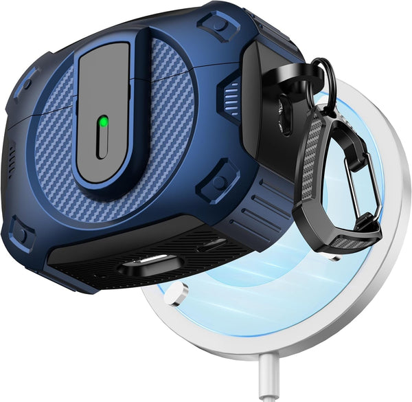 RFUNGUANGO for Airpods Pro 2Nd Generation Protective Case, 2024 New Space-Themed Protective Case. Compatible with Airpods Pro 1/2 And, Works with Magsafe. [Blue]