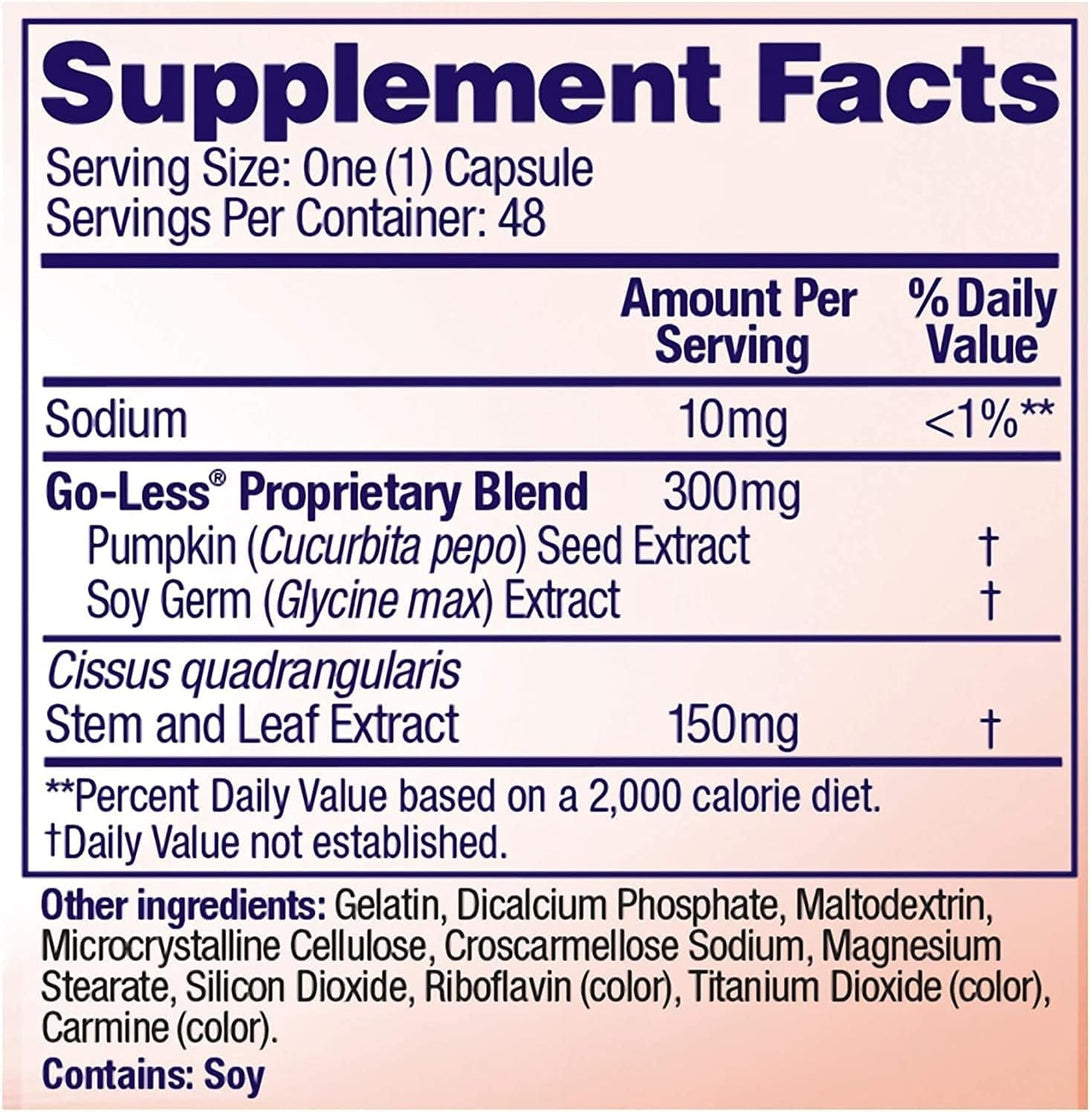 AZO Bladder Control with Go-Less® & Weight Management Dietary Supplement | Helps Reduce Occasional Urgency* | Promotes Healthy Metabolism* | Supports a Good Night’S Sleep* | 48 Capsules