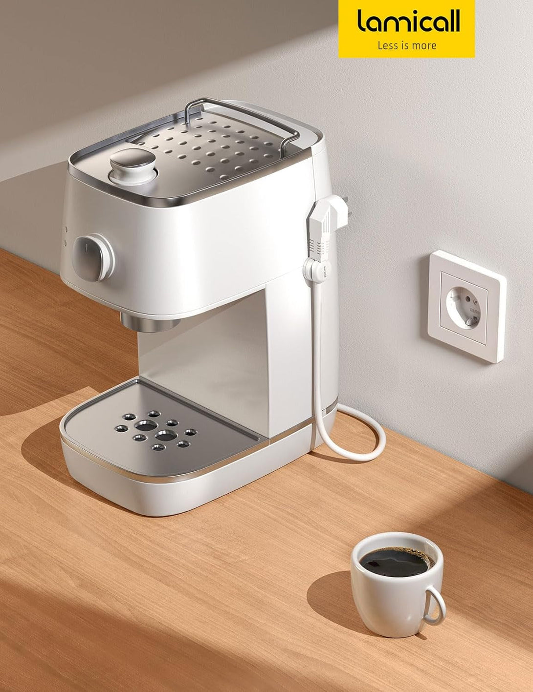 6Pack Rotatable Cord Organizer Cable Clips - Lamicall [1S Lock] Spring Cord Holder, Desk Phone Charger Cable Management, Wire Keeper for Nightstand, Office Accessories & Desk Organizers