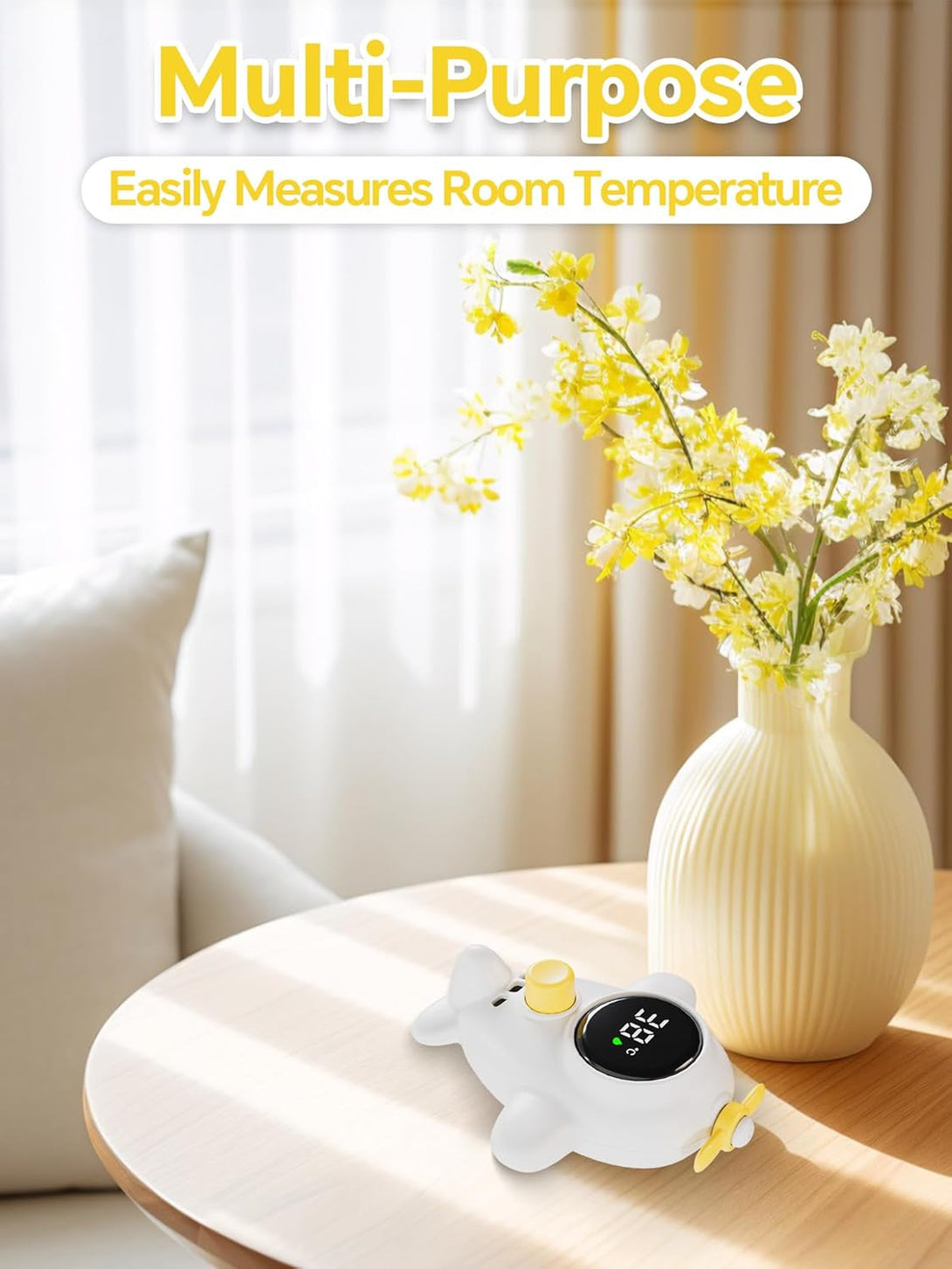 Baby Bath Thermometer with Fun Spraying Feature – a Floating Bath Toy with 3-Color Backlight for Infants (Celsius Display)