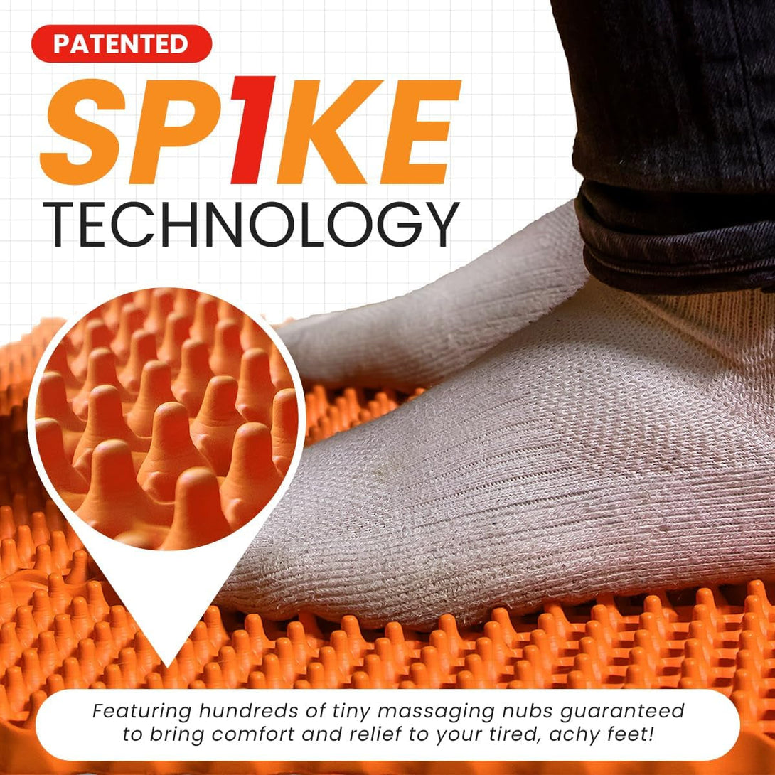 KONEX Mat, anti Fatigue Floor Mat, Kitchen Mat, Standing Desk Mat, Kitchen Mats for Floor, Waterproof and Non-Slip, Relieve Joint Pain, 23” X 19”, Orange