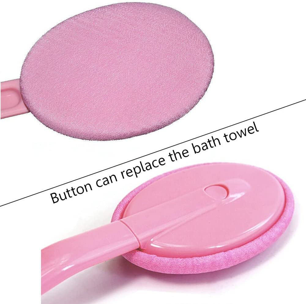 Eyxformula Easy Lotion Applicator for Back – Long Handle Cream Applicators Wand with 2 Pads, Tool to Apply Sunscreen, Self Tanner on Back, Body & Feet, Lotion Stick Brush Gift for Women, Men, Elderly