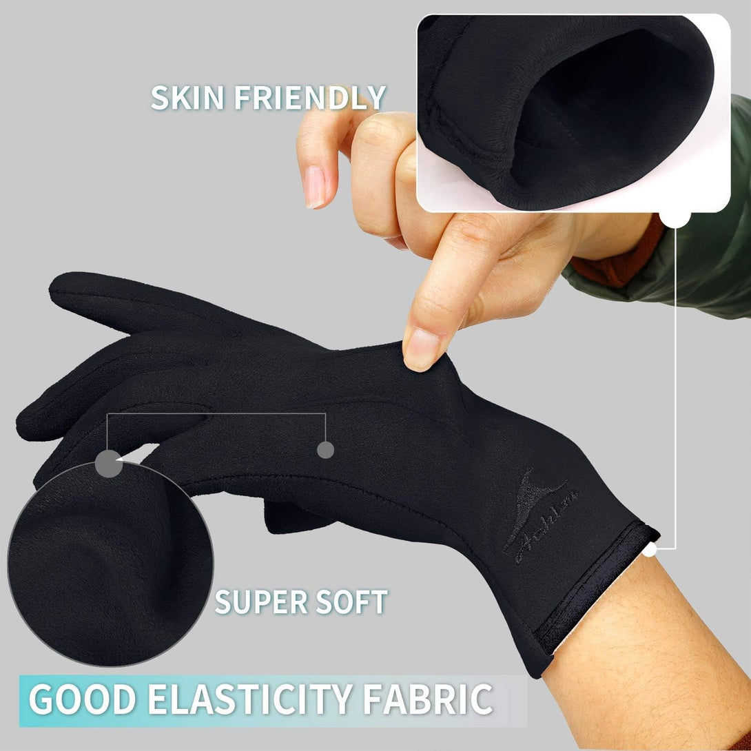 Achiou Women Winter Touchscreen Gloves Soft Comfortable Thermal Elastic Stretch Texting Glove for Traveling, Cycling, Running