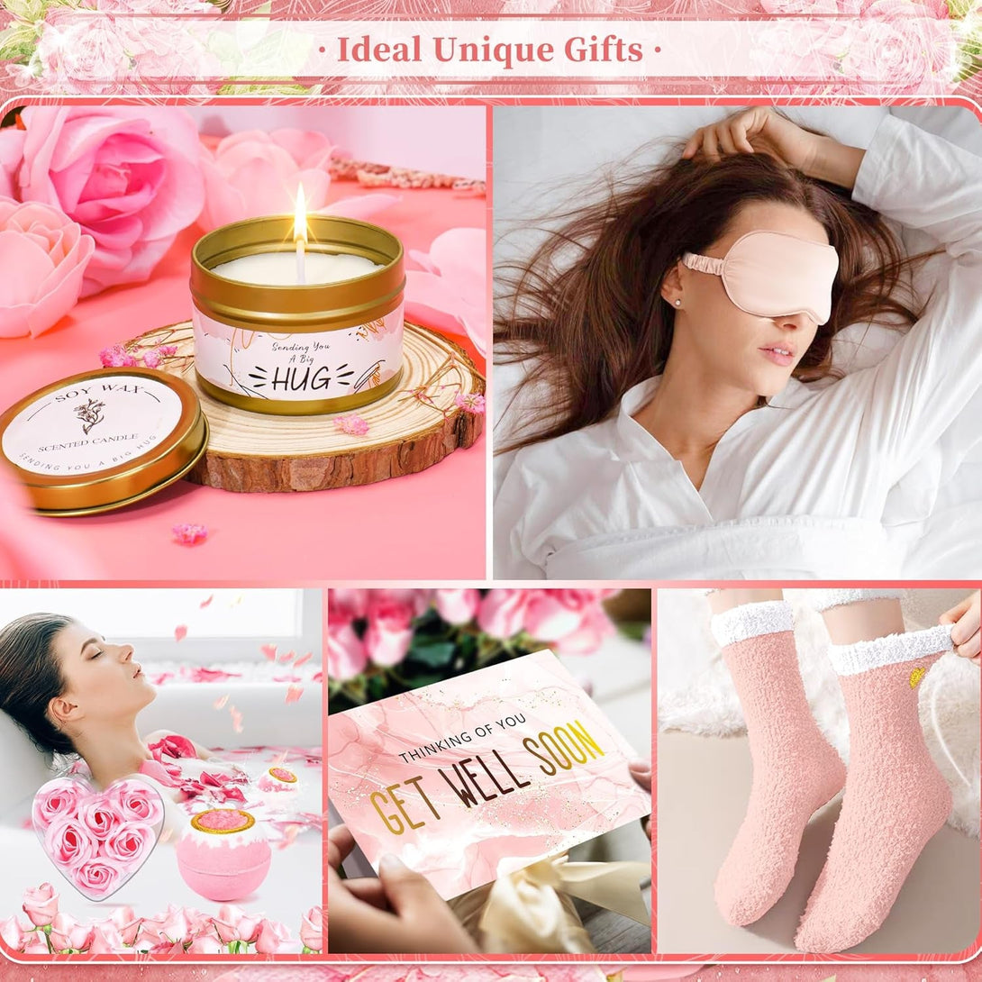 13PCS Get Well Soon Gift Baskets for Women, Birthday Baskets, Get Well Soon Gifts for Women after Surgery, Birthday Thinking of You Mothers Day Gifts for Mom Her Friend Sister Wife