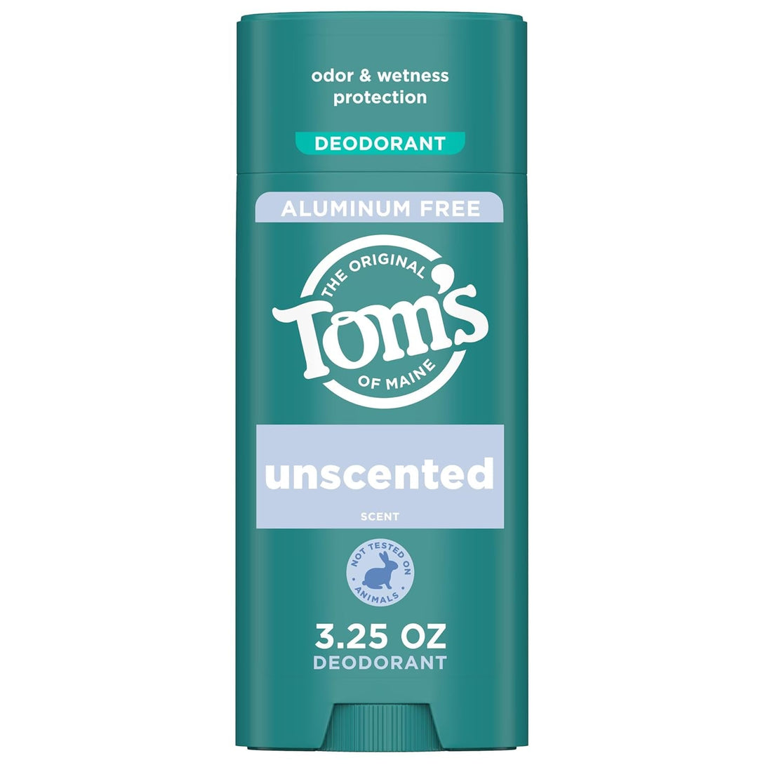 Tom’S of Maine Unscented Natural Deodorant for Women and Men, Aluminum Free, 3.25 Oz