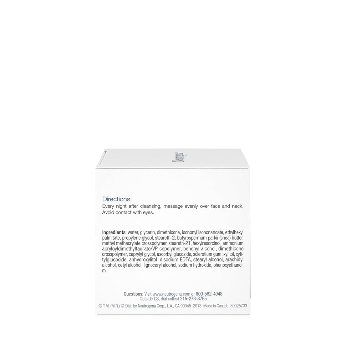 Neutrogena Triple Age Repair Anti-Aging Night Cream Facial Moisturizer, Tone-Evening Dark Spot Remover & Firming Anti-Wrinkle Nighttime Face & Neck Cream, Vitamin C & Glycerin, 1.7 Oz