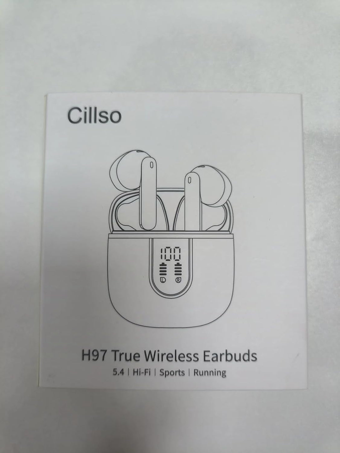 Wireless Earbuds, Bluetooth 5.4 Headphones in Ear Buds, Hifi Stereo Wireless Earphones with 4 ENC Noise Cancelling Mics, 40H Headphones with IP7 Waterproof, Dual LED Display USB C, White