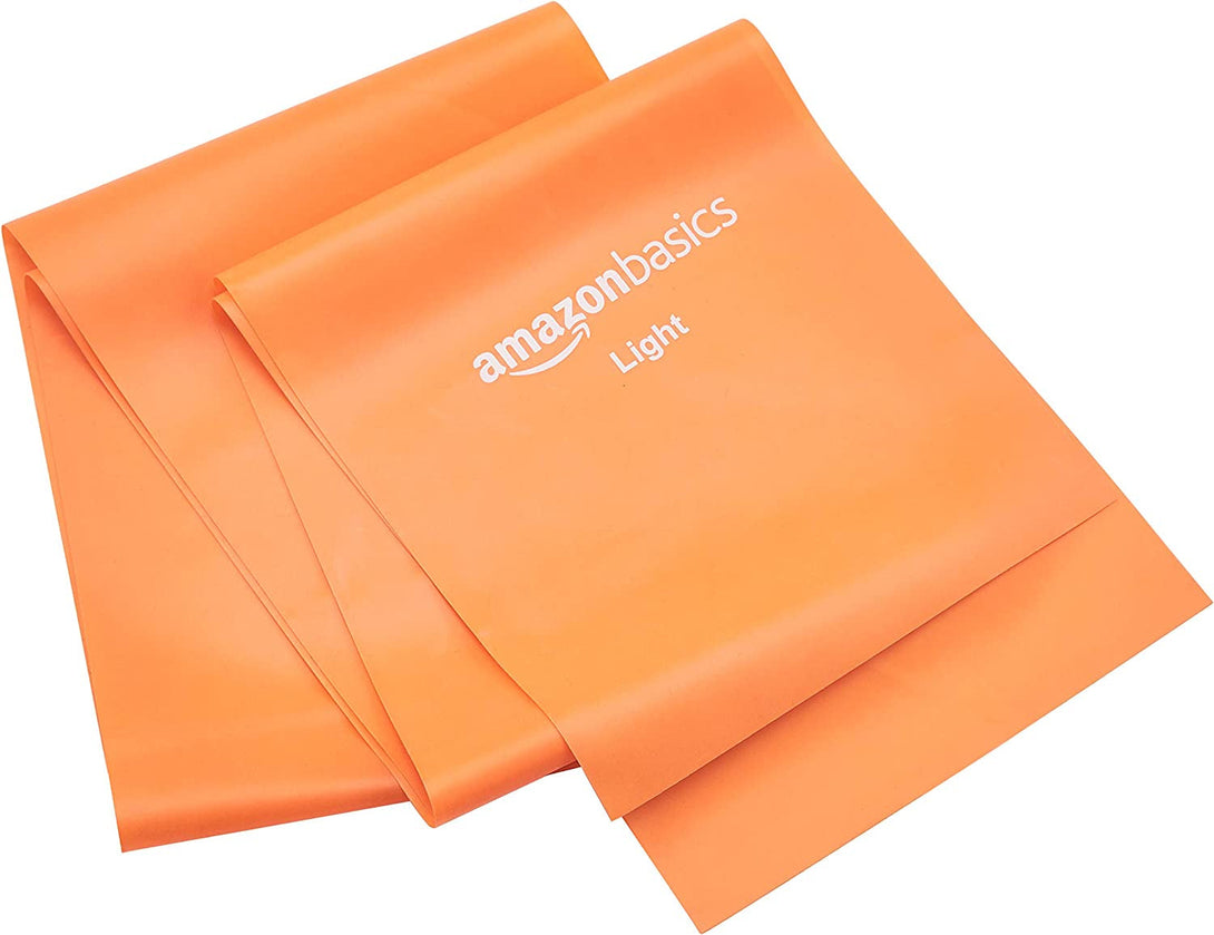 Amazon Basics Resistance Bands, Set of 3, Orange/Green/Pink