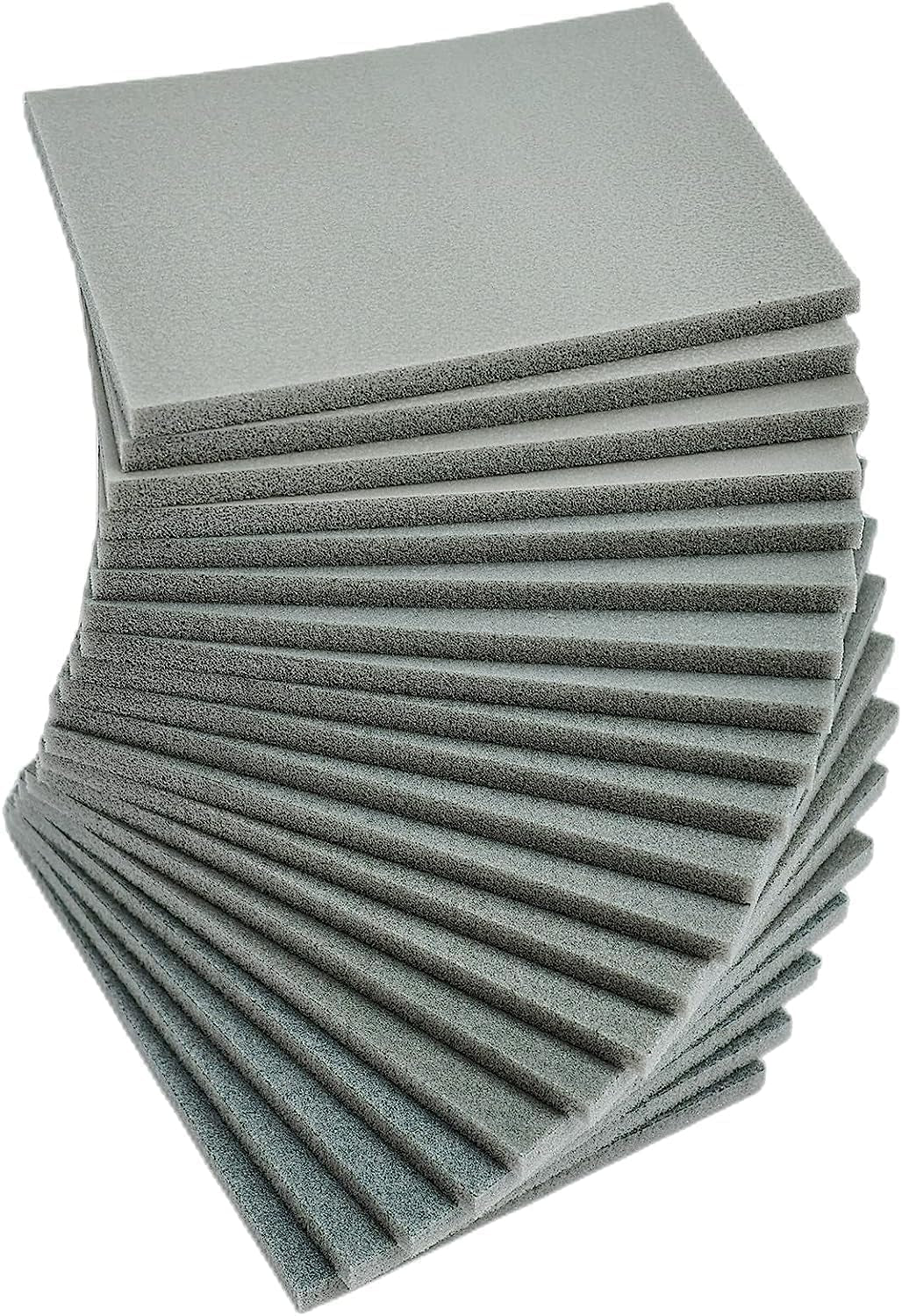 20 Pcs 3 X 4 Inch 600 Grit Sanding Sponge Set, Ultra Fine Sanding Sponges Pads, Soft Foam Hand Sander Block Wet Dry Sandpaper for Model Drywall Metal Wood Furniture Polishing (600 Grit)